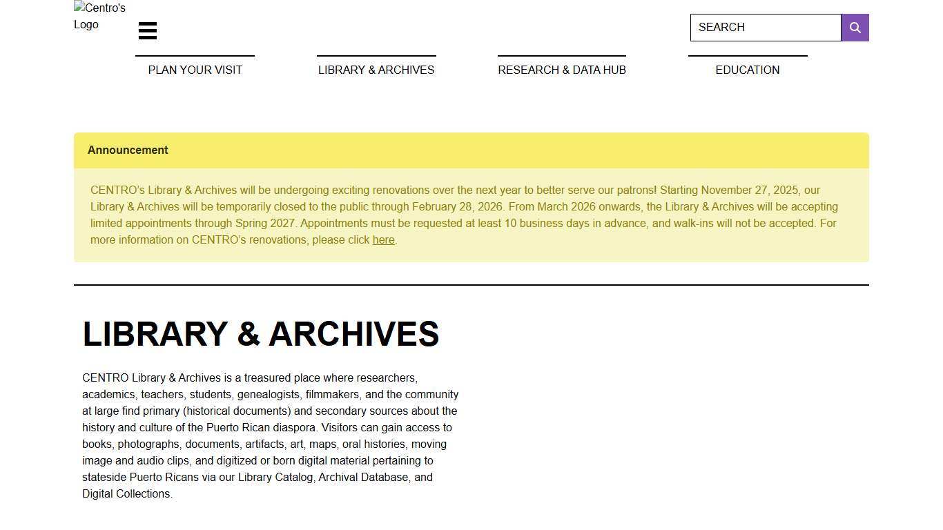 Library & Archives CentroPR